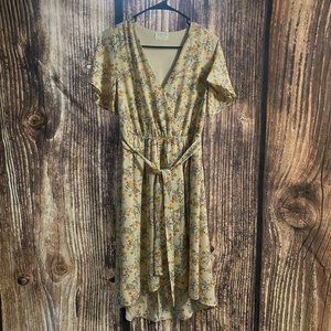 Sienna Sky | Cream Colored Floral Dress